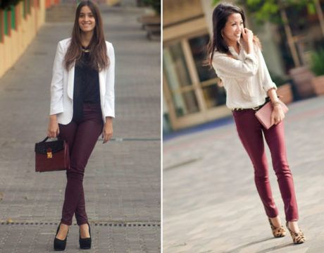 calça feminina cor vinho 5