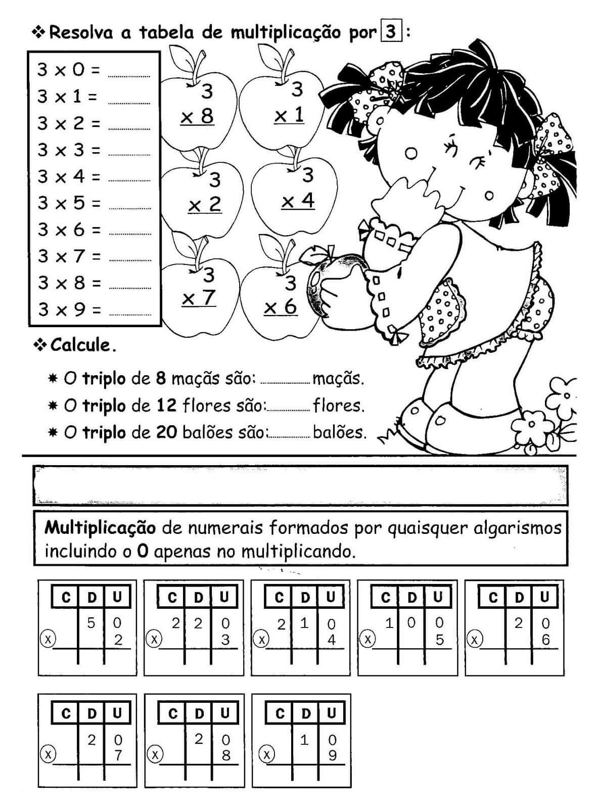 Atividades De MultiplicaÇÃo Para Imprimir Para Alunos Jet Dicas